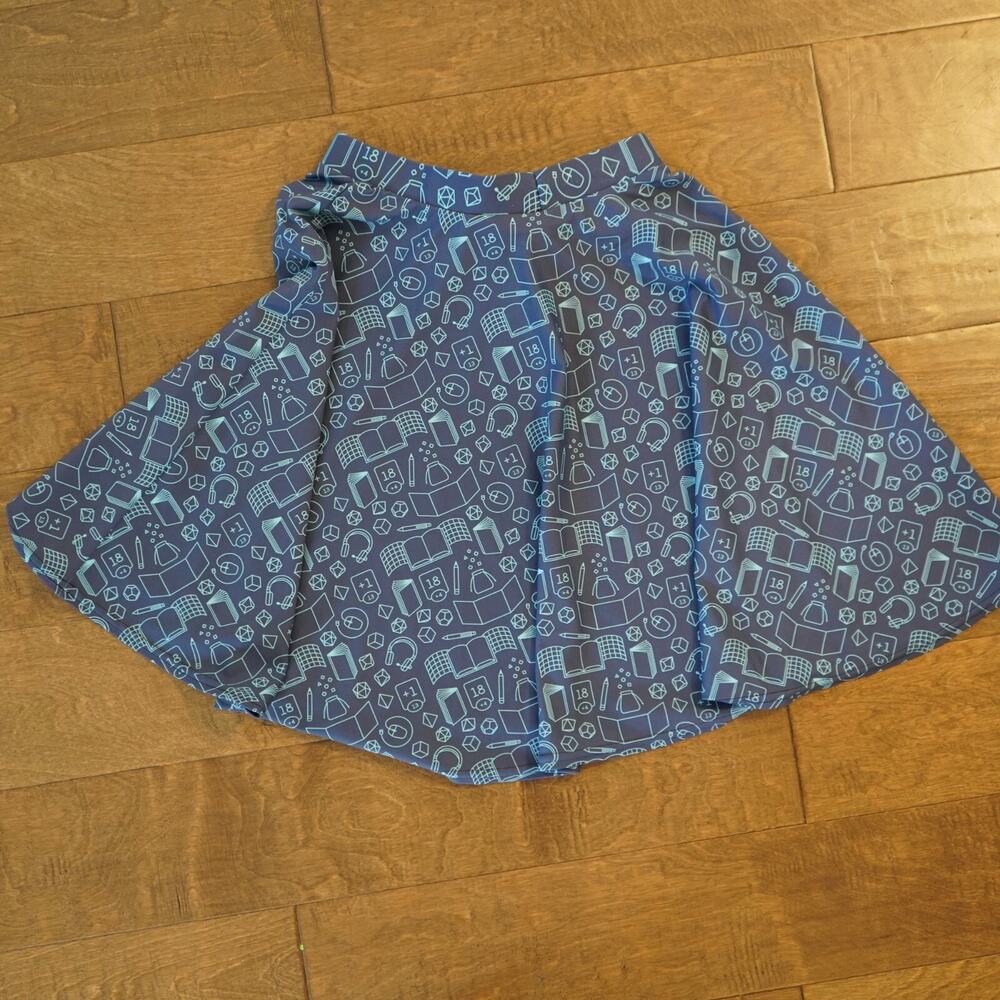 Game Master Skater Skirt, Dungeons And Dragons Skirt By Paola’s Pixels S